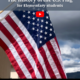 US flag with educational video for students.