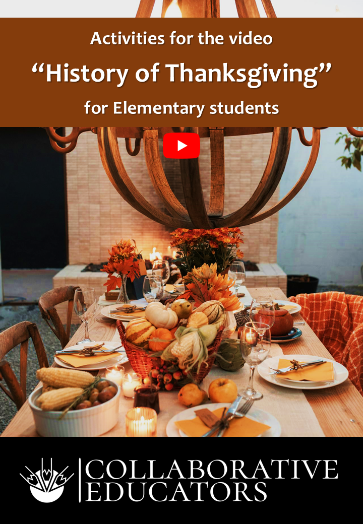 Thanksgiving educational activities for school students.