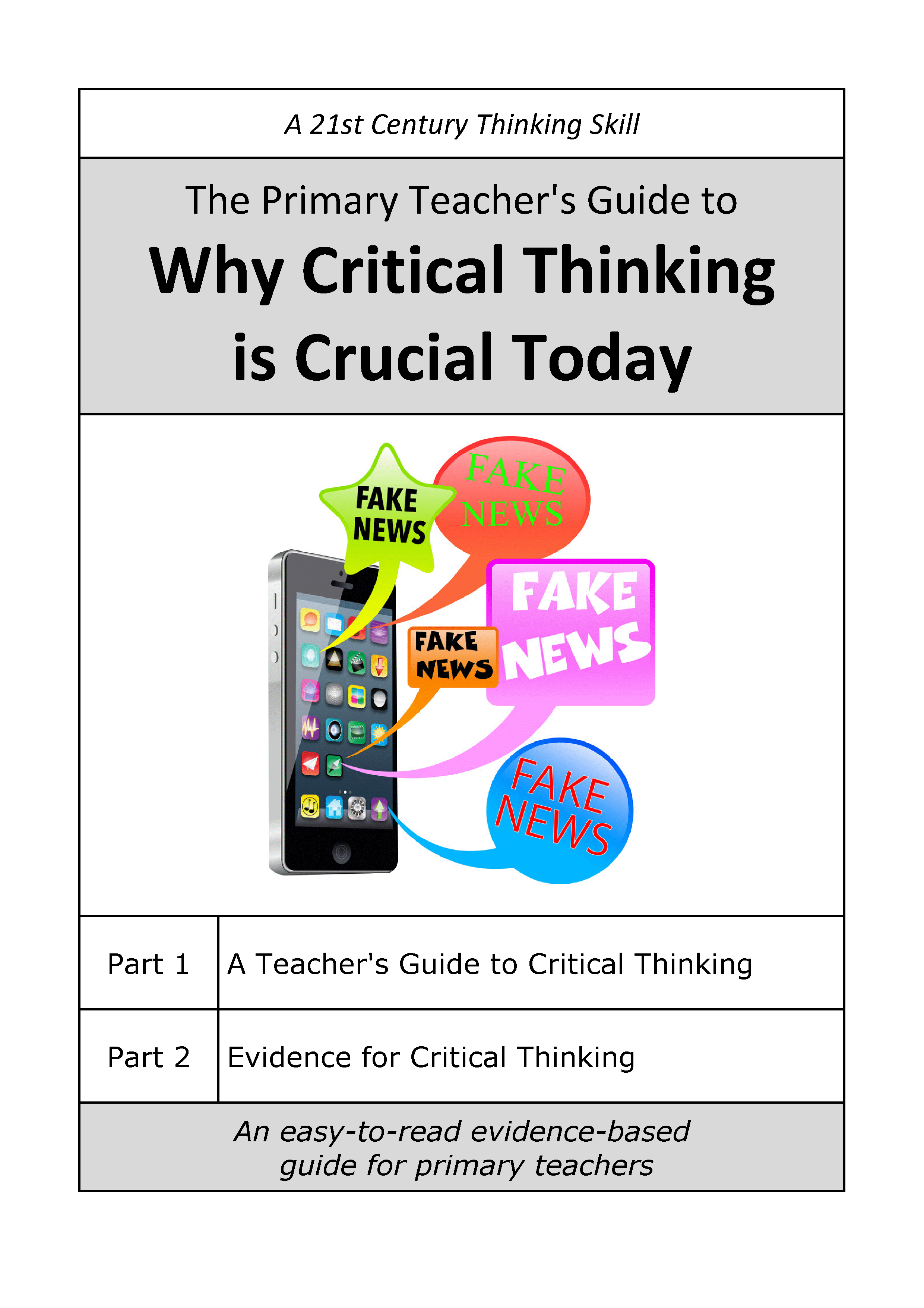 Primary teachers' critical thinking guide cover image