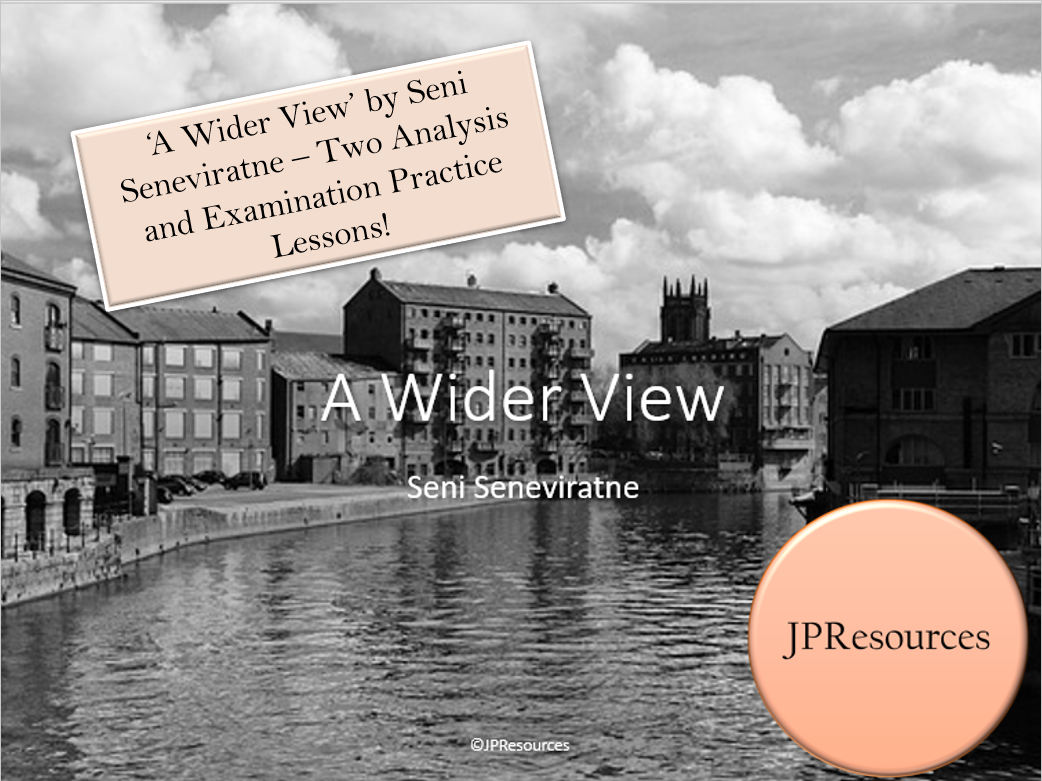 Lesson analysis examination for 'A Wider View' book