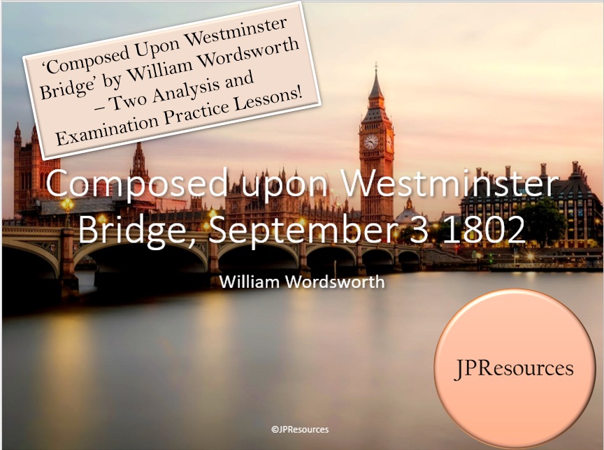 Westminster Bridge poem by Wordsworth, analysis lessons.