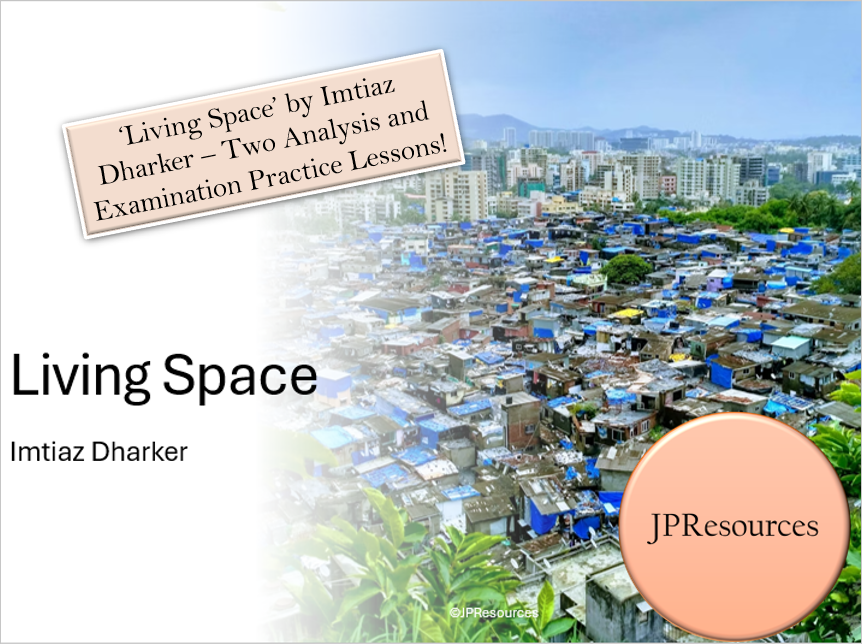 Living Space by Imtiaz Dharker analysis discussion.