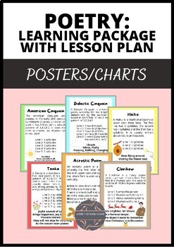 Poetry lesson plan with posters and charts