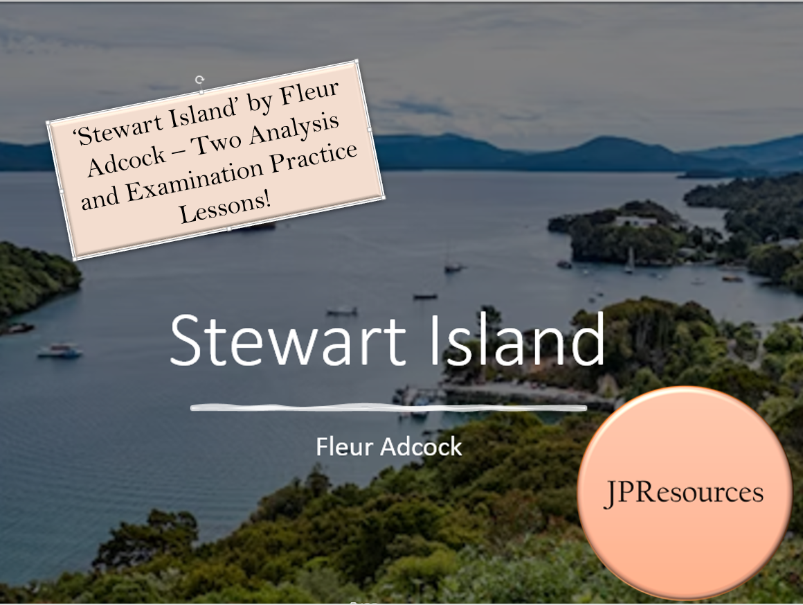 Stewart Island analysis and practice resources.