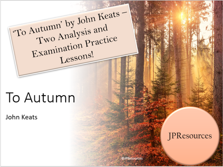 To Autumn By John Keats Eduqas Poetry Two Gcse Lessons Free And