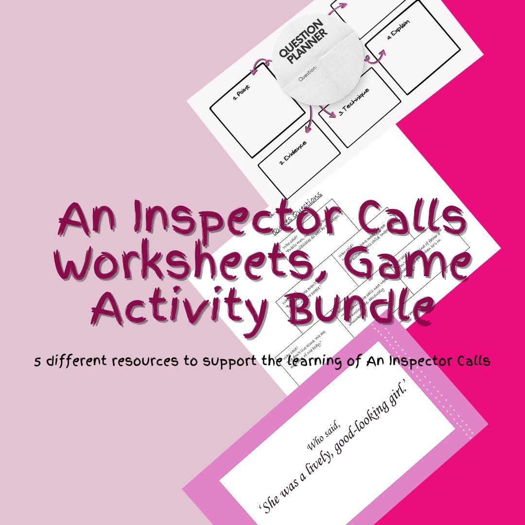 An Inspector Calls educational bundle resources