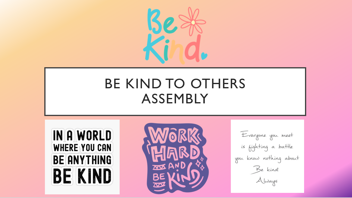 Be kind themed inspirational posters montage.