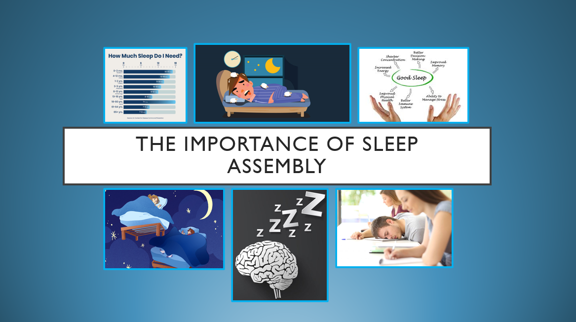 Importance of sleep, infographic and images