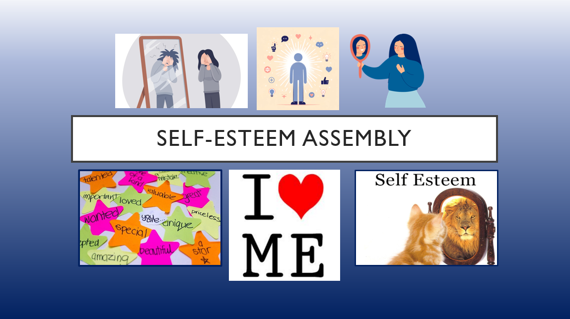 Collage promoting self-esteem and positive self-image.