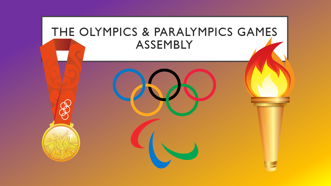 Olympics and Paralympics Games symbols and torch