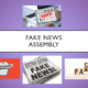 Fake news assembly concept images and text