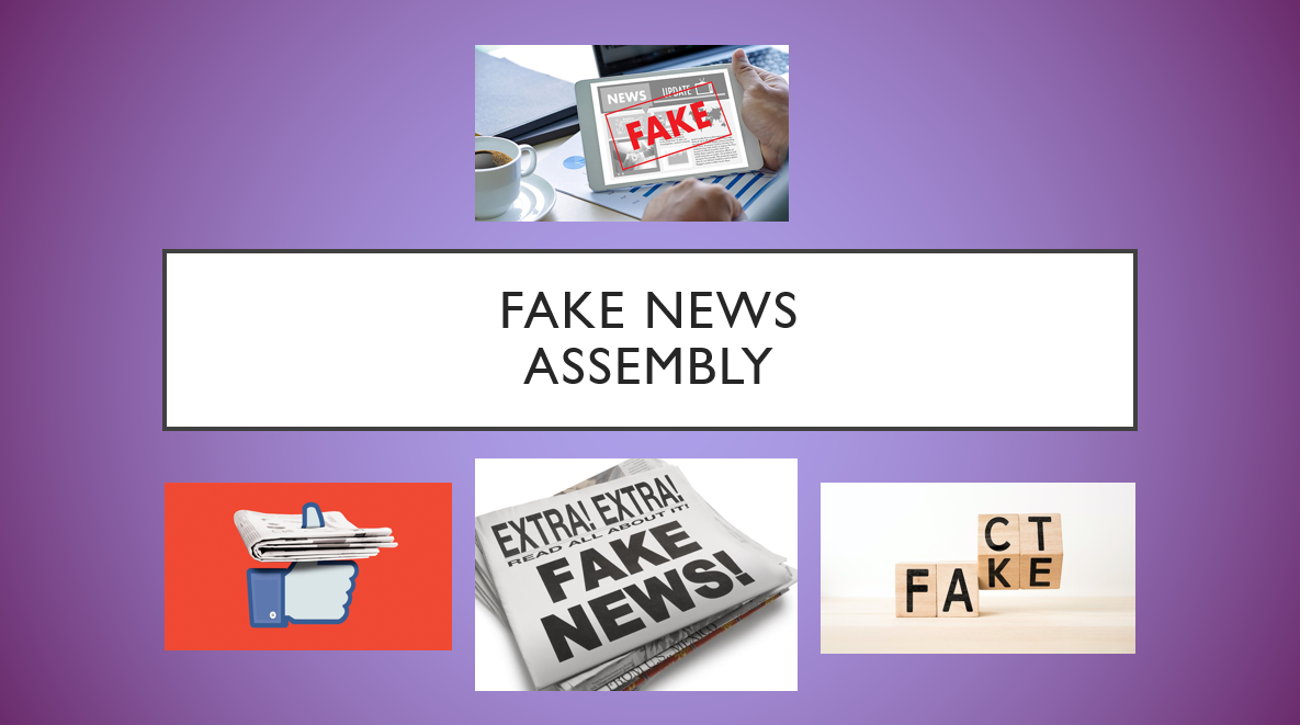 Fake news assembly concept images and text