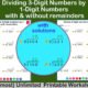 Divide 4-digit numbers by 1-digit numbers with & without remainders