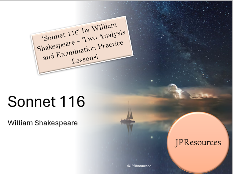 Sonnet 116 analysis lessons by JPResources.