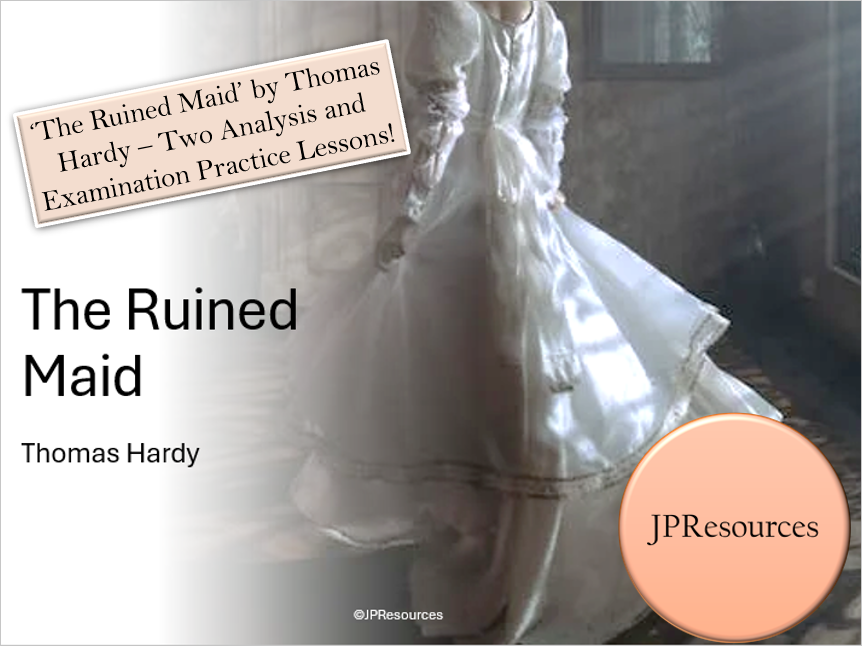 The Ruined Maid poem analysis lessons by Thomas Hardy