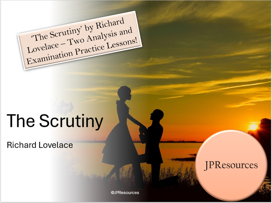 The Scrutiny by Richard Lovelace analysis lessons