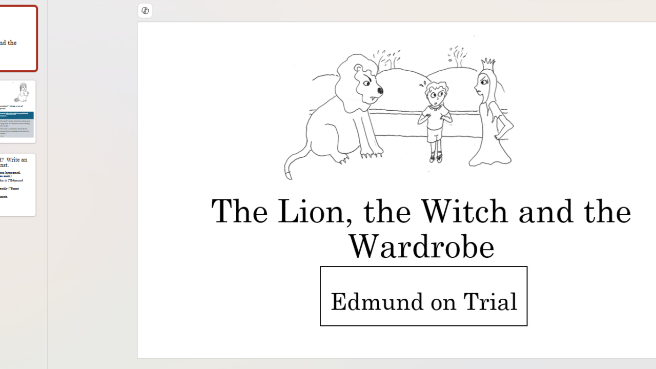 The Lion, Witch, Wardrobe - Edmund's Trial Scene