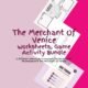 Merchant of Venice educational worksheets and activities.