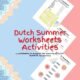 Turkish Summer Worksheets Activity