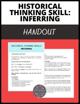 Historical thinking skill: Inferring handout.