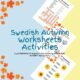 Dutch Autumn Worksheets Activity