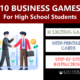 Business games for high school students with cards.