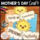 Mother's Day craft with sunshine and positivity messages.