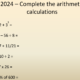 Year 6 Arithmetic Practise