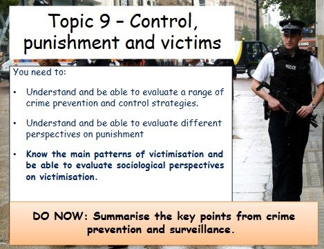 Study crime prevention, control, and victimisation strategies.