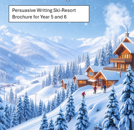 Ski resort brochure for Year 5 and 6 students.