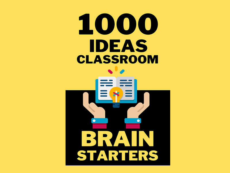 Classroom ideas and brain starters illustration.