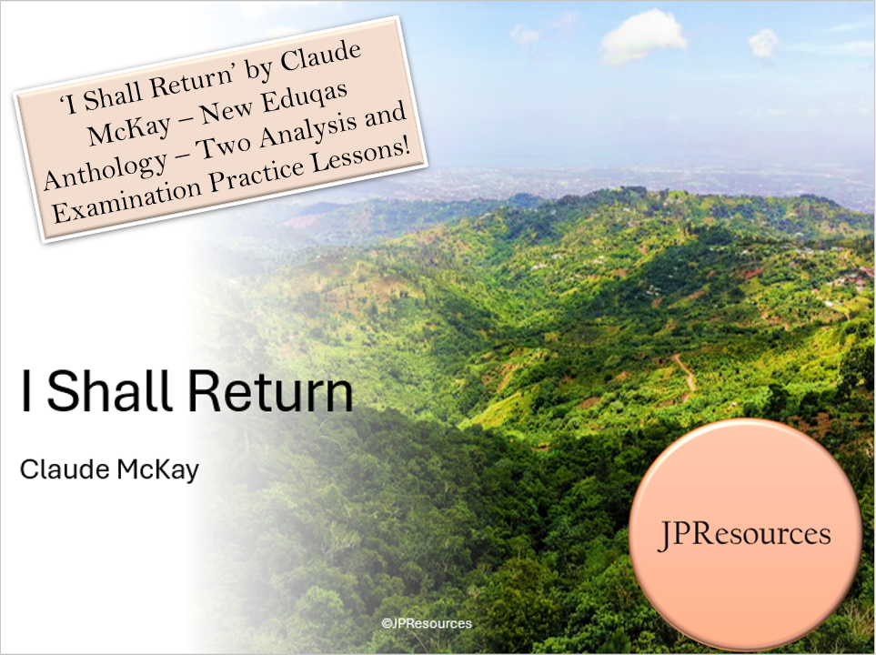 I Shall Return poem analysis and exam lessons.