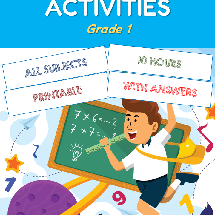 End-of-year activities for Grade 1, printable resources.