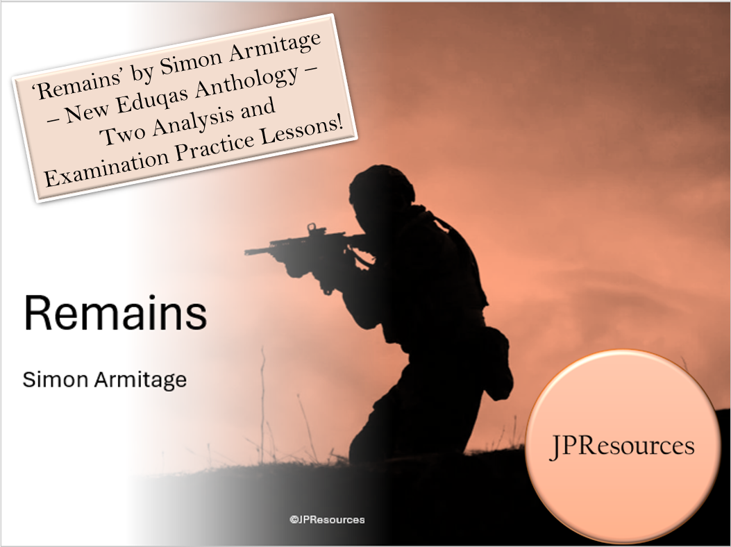 Remains analysis and lessons Eduqas Anthology cover
