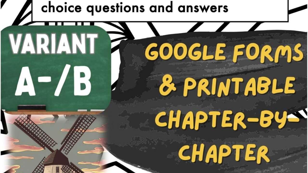 Printable Animal Farm reading quizzes with Google Forms.