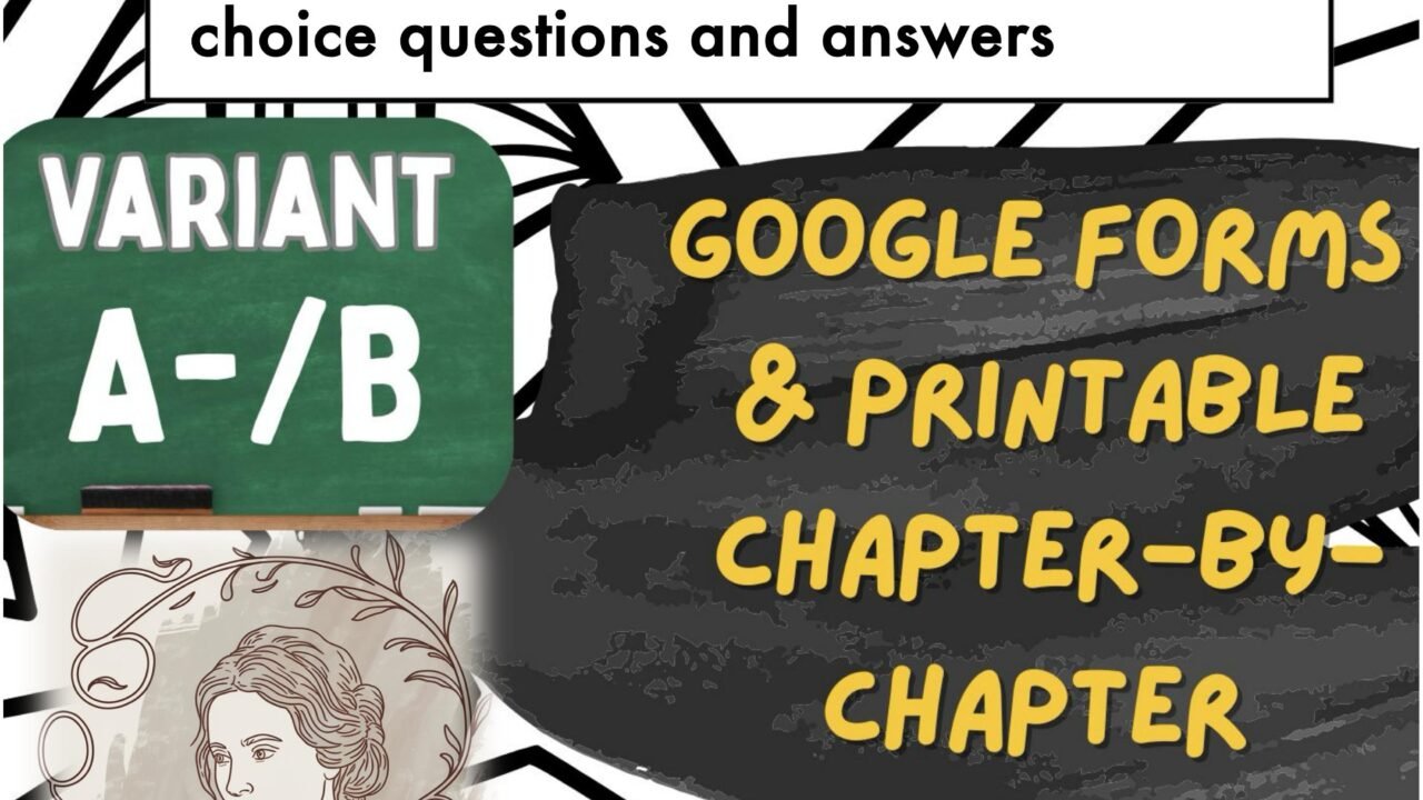 Pride and Prejudice reading quizzes, self-grading printable.