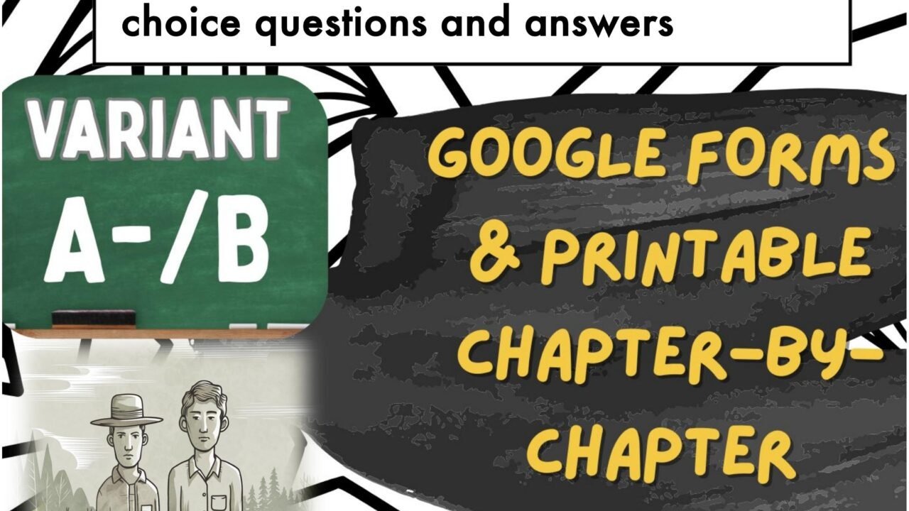 Of Mice and Men reading quizzes printable and online