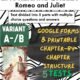 Romeo and Juliet reading quizzes with multiple-choice questions.