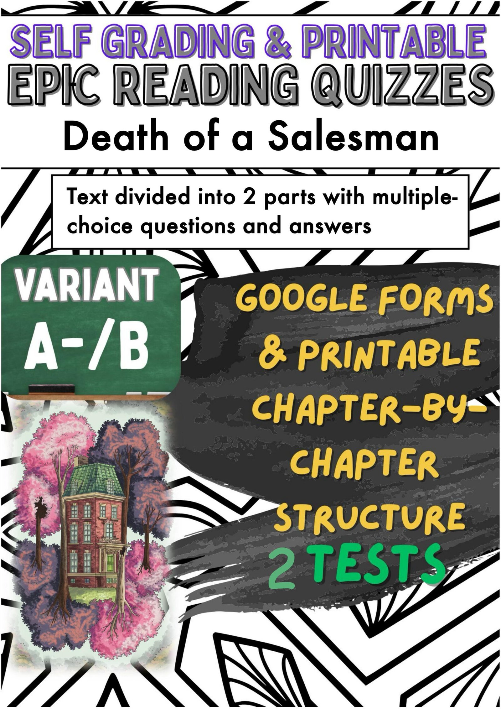 Self-grading printable quizzes for 'Death of a Salesman'.