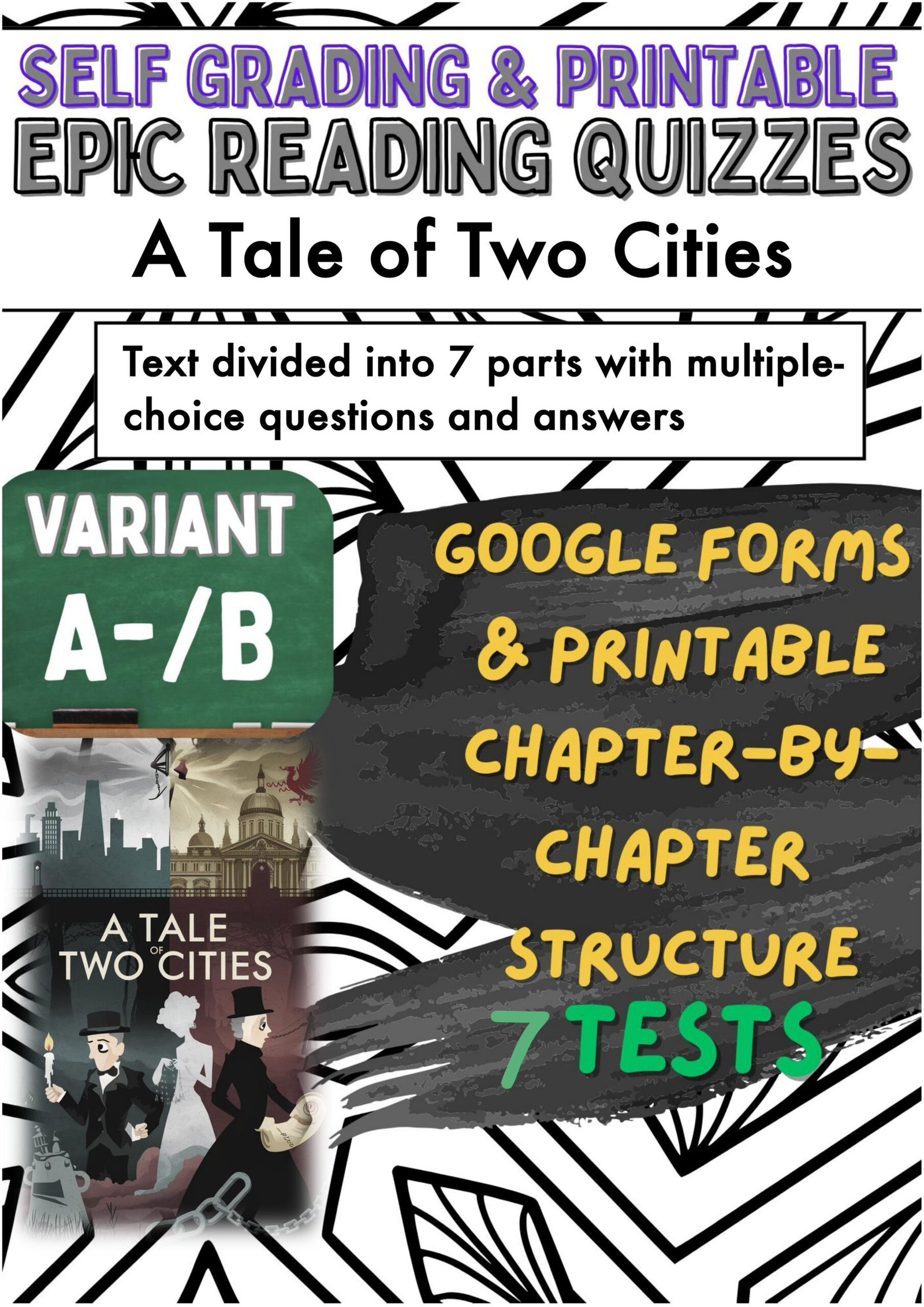 Self-grading quizzes, A Tale of Two Cities.