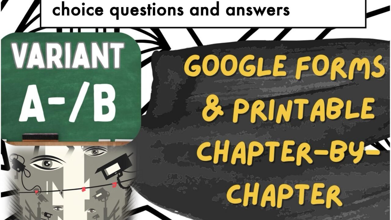 1984 reading quizzes with multiple-choice questions