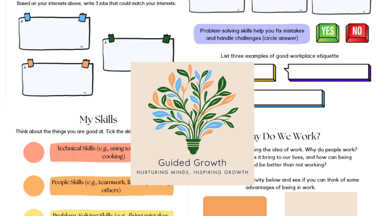 Skills and interests for workplace success guide.