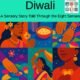 Illustrated Diwali celebration with sensory storytelling elements.