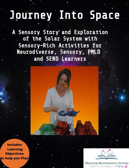 Sensory story for neurodiverse learners exploring space.
