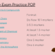 Chemistry exam topics and format list with cartoon mole.