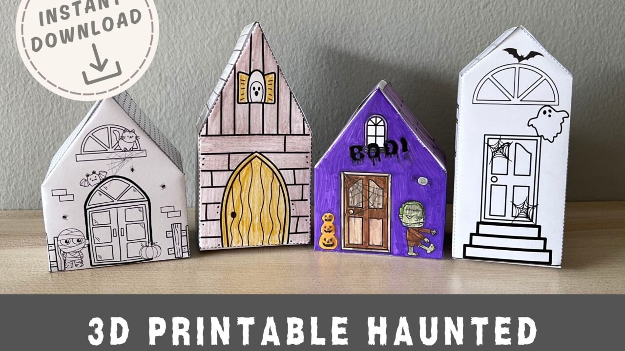 3D printable haunted houses for instant download