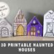 3D printable haunted houses for instant download