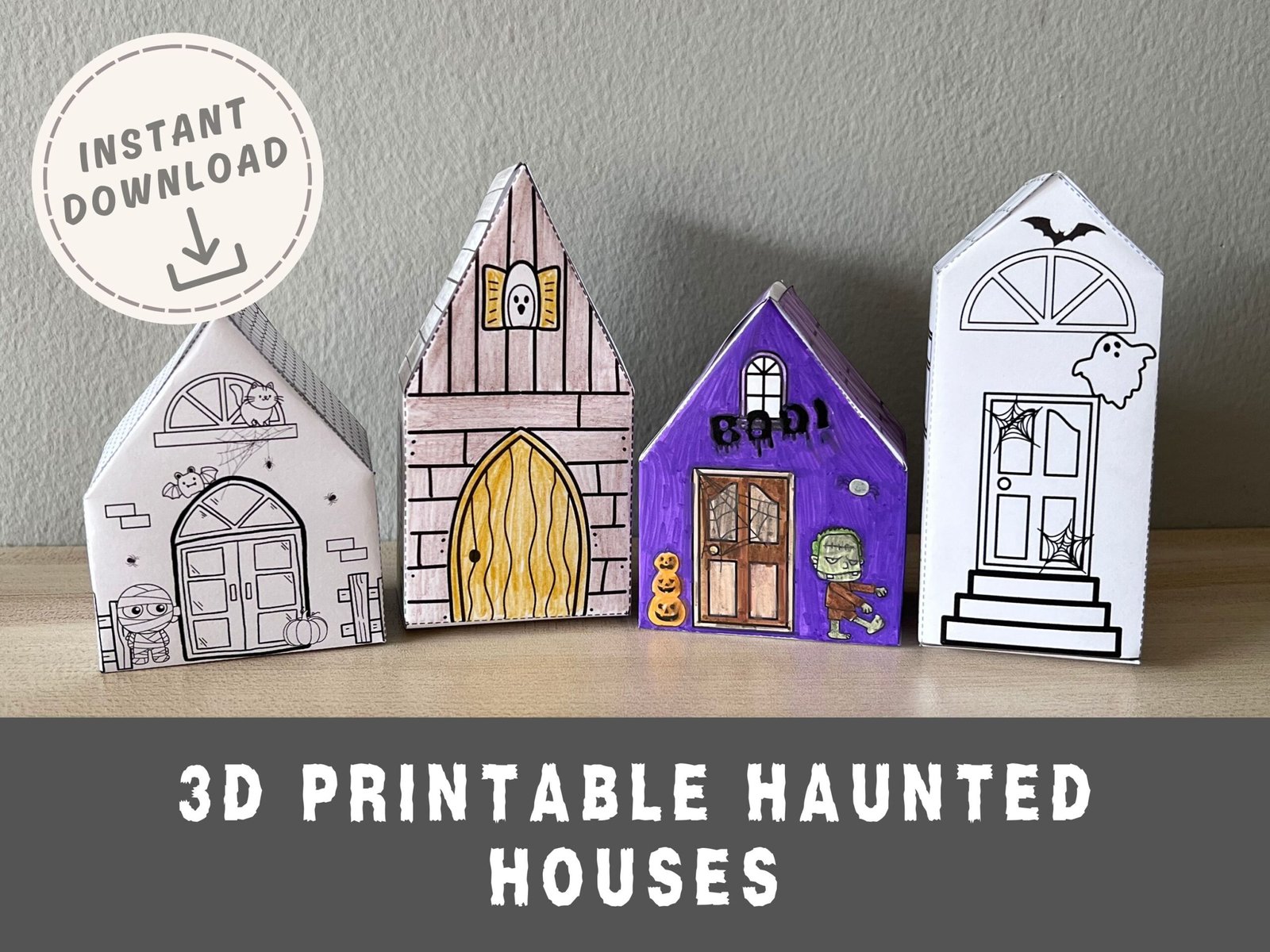 3D printable haunted houses for instant download