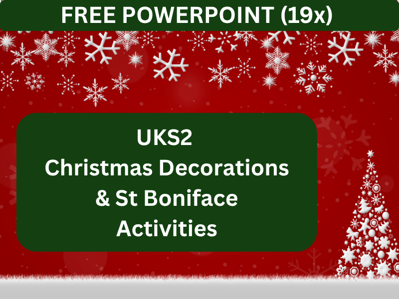 Free UKS2 Christmas PowerPoint with activities.