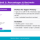 Primary mathematics resource on percentages and decimals. Habit-Based Mathematics Routine